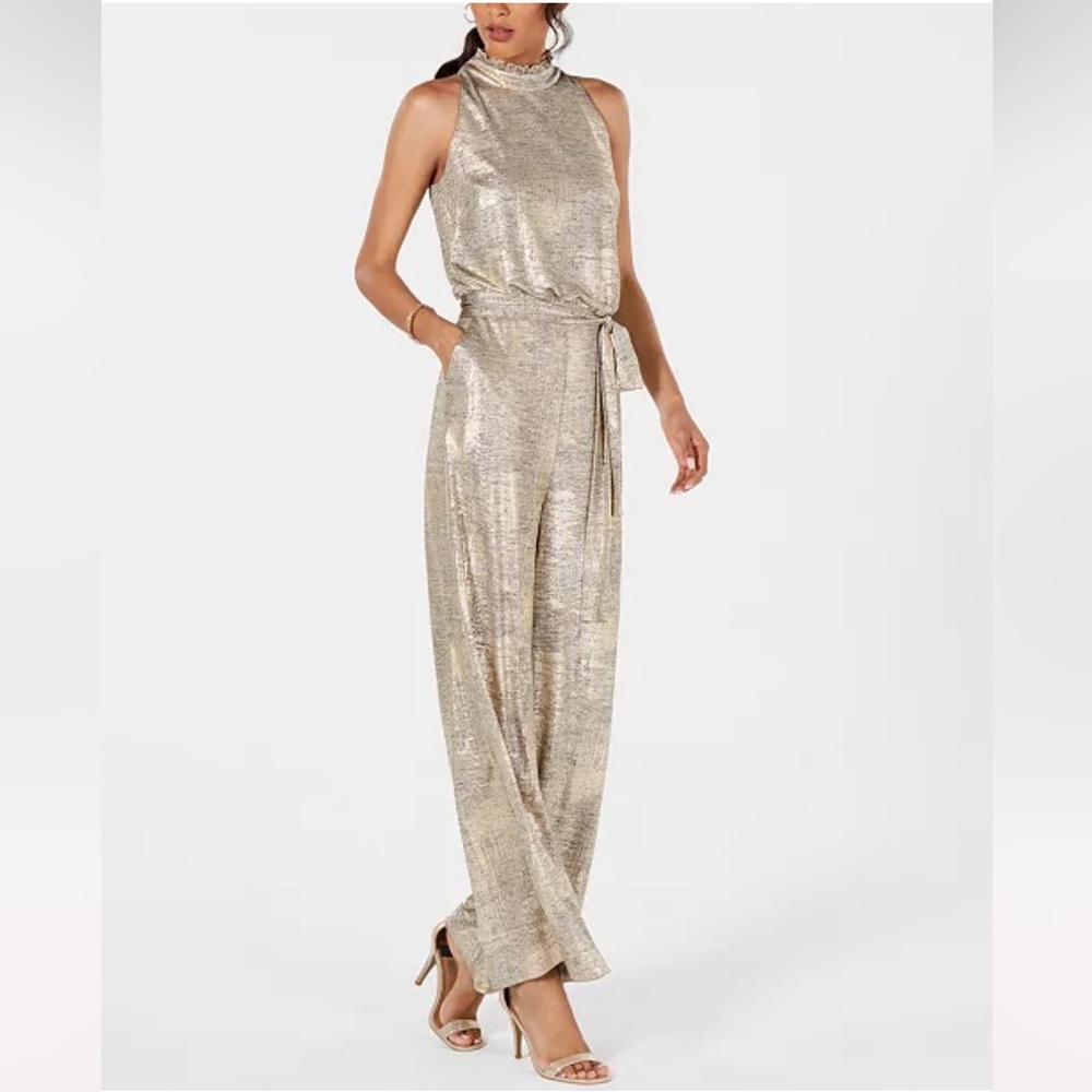 Elegant Gold Jumpsuit